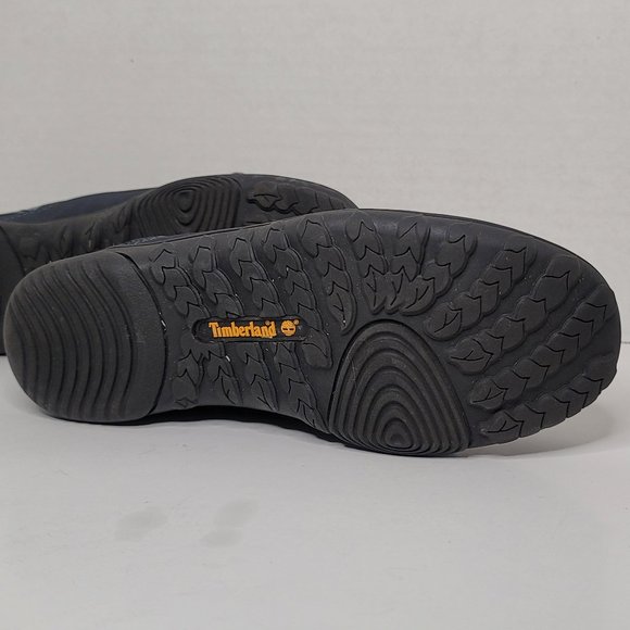 Timberland AntiFatigue Blue Gray Gold Leather and Suede-Like Sneaker - Picture 9 of 10